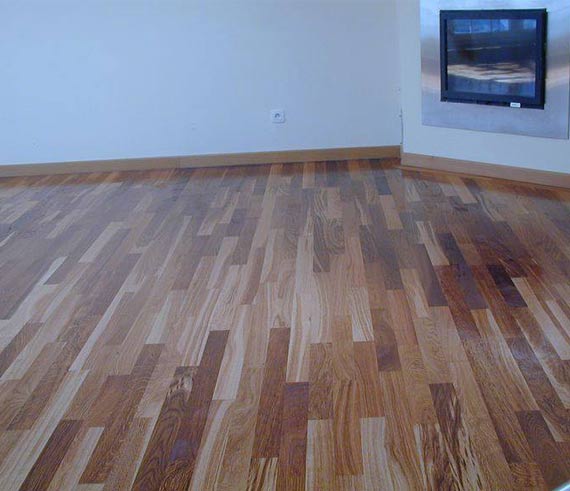 Pose de parquet escalier